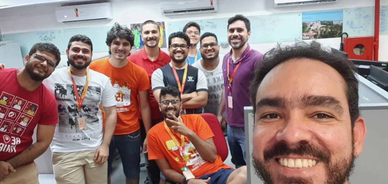 Selfie com o time